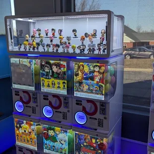 fun vending machines in back!