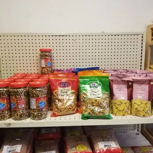a variety of food items
