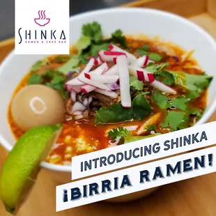 Shinka&apos;s New Birria Ramen is rich new ramen inspired by the popular birria street tacos of SoCal and Queens! Can this be your new favorite?