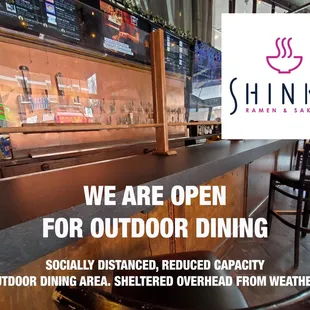 OPEN FOR OUTDOOR DINING! Like all good siblings, our sister restaurant, The Bowery Beer Garden, is sharing their outdoor dining area w/ us!