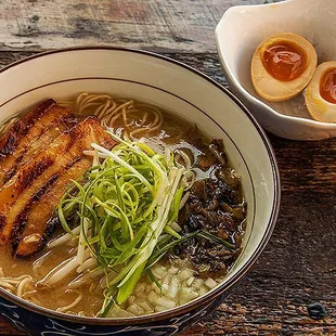 Shinka Tonkotsu with a pork and chicken broth prepared over 14 hours