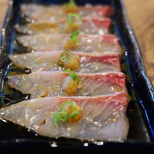 Yellow tail sashimi