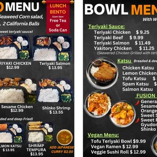 New menu