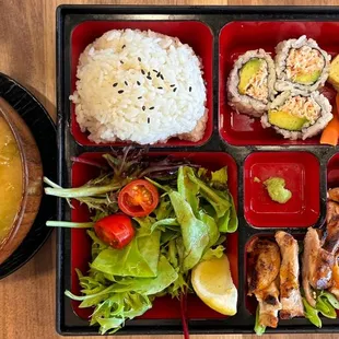 Chicken teriyaki bento box