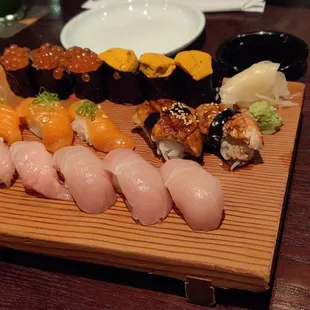 a variety of sushi