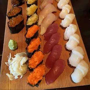 Assorted sushi