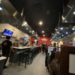 The inside of the restaurant