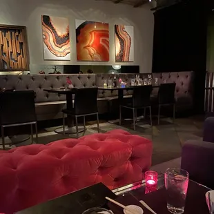 Upstairs seating from the couch seating