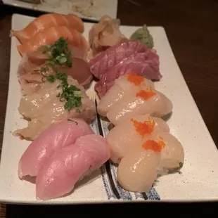 Yellowtail Japanese Snapper Albacore Tuna Rolls