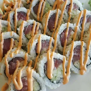 Spicy tuna roll.