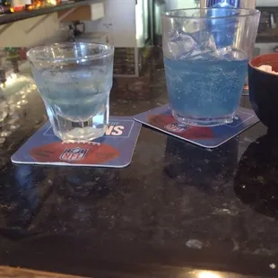 Shot vodka  with back