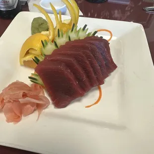 Blue fin sashimi