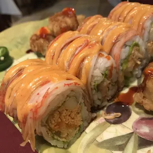 Vampire Roll with chicken &amp; crab