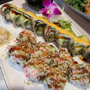Snow Mountain Roll &amp; Mexican Roll