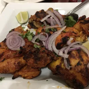 Half Tandoori chicken. Get it if you want to make your belly happy.