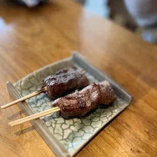 Dry Aged New York Steak with Truffle Salt.