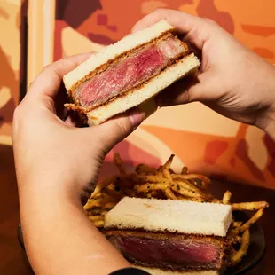 Wagyu Katsu Sando with Furikake Fries