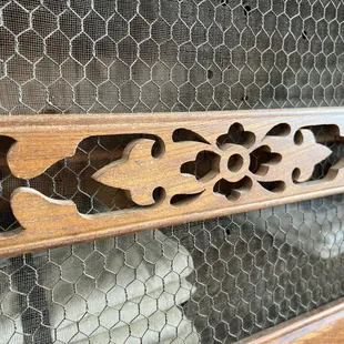 Cabinet with table clothes