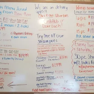 Lunch specials 6/14/2021