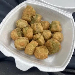 The 2$ extra side of okra, should of just got free french fries