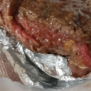 This is the raw steak when I ordered medium rare. I was given a $15 discount for my next order and forget how to access the discount?