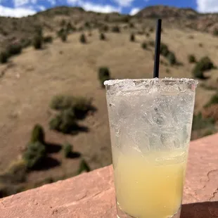 a drink in a glass with a straw