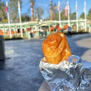 Vegetarian - Vegetarian chimichanga. What you'd expect inside and that fried goodies!!!! Gem of the park. Runs out fast!