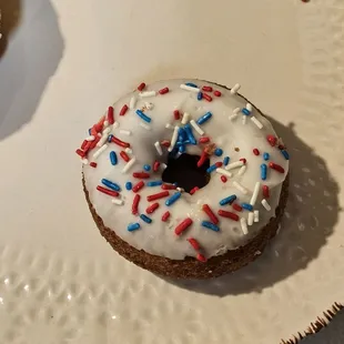 Patriotic cake donut
