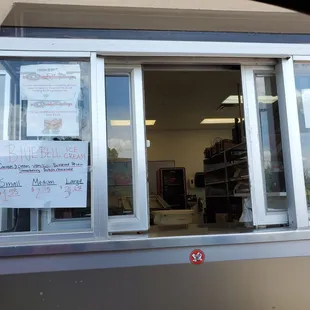 Drive thru window