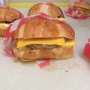 Sausage Egg &amp; Cheese Croissant $2.59