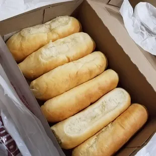 Kolaches! The cashier was nice enough to write on the box which had cheese and which didn&apos;t so we could easily distinguish them a apart