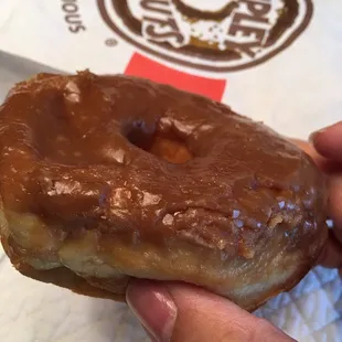 Fresh, fluffy and doughy. 1 maple donut. Bliss.