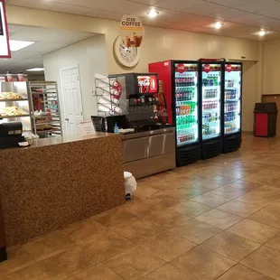 the inside of a restaurant