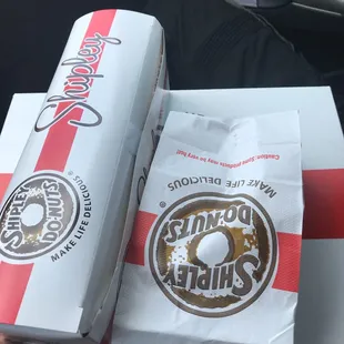 two boxes of donuts