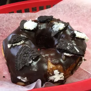 Oreo donut- breakfast or dessert?  Both!