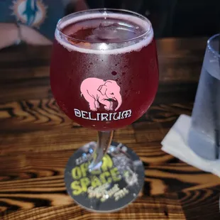 a glass of beer