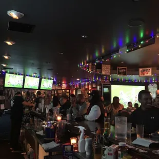 Sunday night football at the bar