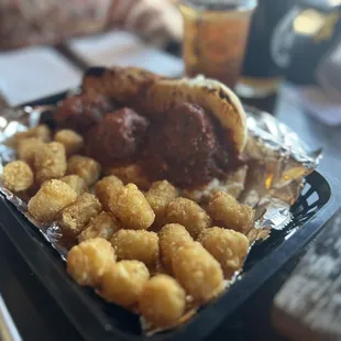 Meatball Sub and tots 9/2024