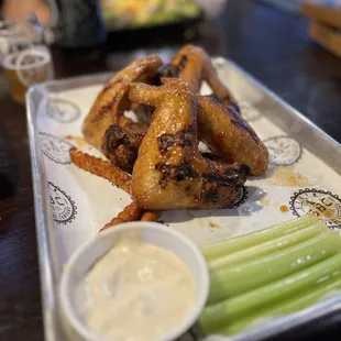 Sweet Chili Garlic wings.  Look good.