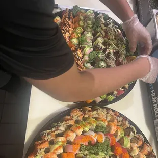 food, sushi and sashimi