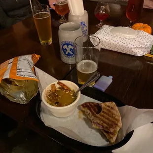 Always the best. The fall hamwich with apple and Swiss and chicken tortilla soup!