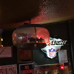 a view of a bar