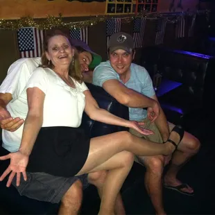 Pam and her admirers
