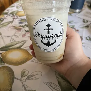 Sugar free white chocolate caramel frappe