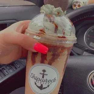 Thin Mint Cookie Frappe