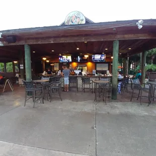 Shipwrecks Sally's at liki tiki's volcano pool.