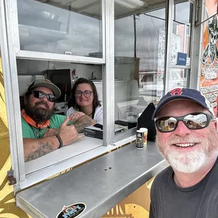 The owner, super friendly and enjoyed the food and interaction.