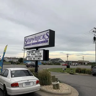 a car parked in a parking lot