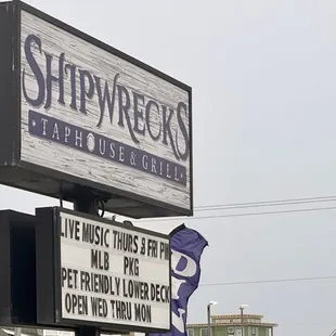 the sign