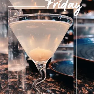 two martinis on a table